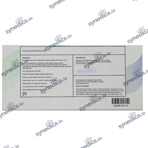 Synedica Tirzepatide 40mg Injection Pen Kit